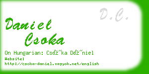 daniel csoka business card